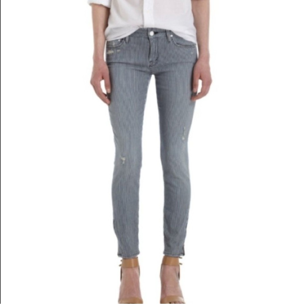 Mother The Looker Pinstripe On The Road Destroyed". Jeans 25